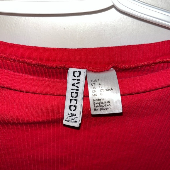 H&M Red Crop Top - Picture 2 of 2